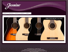 Tablet Screenshot of jasmineguitars.com